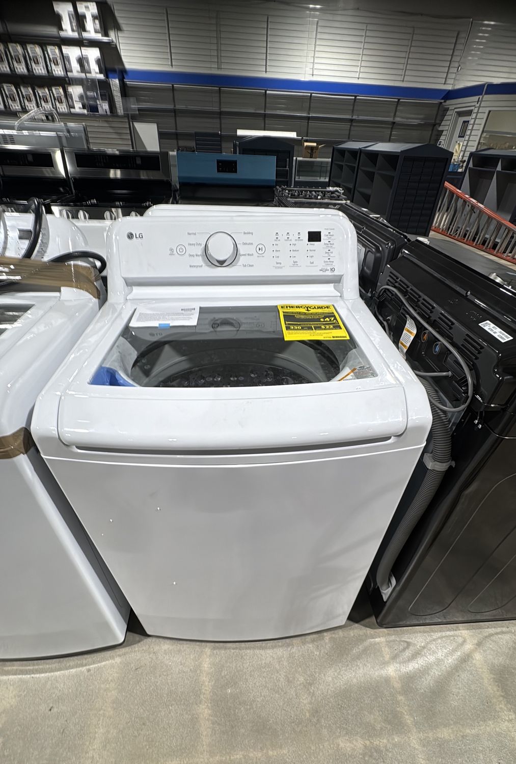 LG WT7005CW 4.3 Cu. Ft. Top Load Washer – White – High Efficiency – TurboDrum