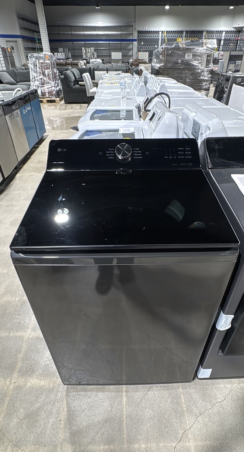 LG WT8400CL 5.5 Cu. Ft. Mega Capacity Smart Top Load Washer – Black Stainless – WiFi (ThinQ)