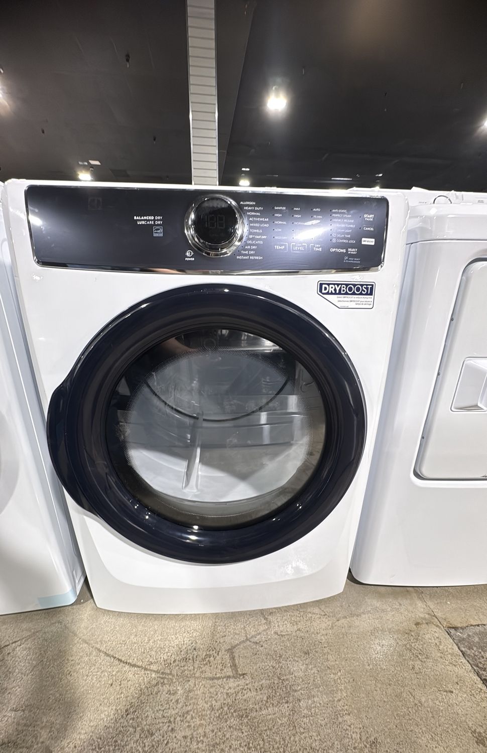 Electrolux ELFE7626BW 8.0 Cu. Ft. Electric Dryer – White – Premium Performance 