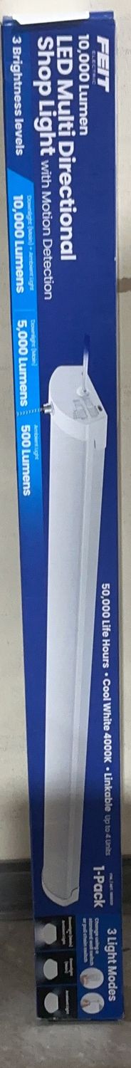 Feit Electric 4ft 10,000 Lumen Multi-Directional LED Shop Light with Motion Detection – 4000K Cool White – Linkable-Like New