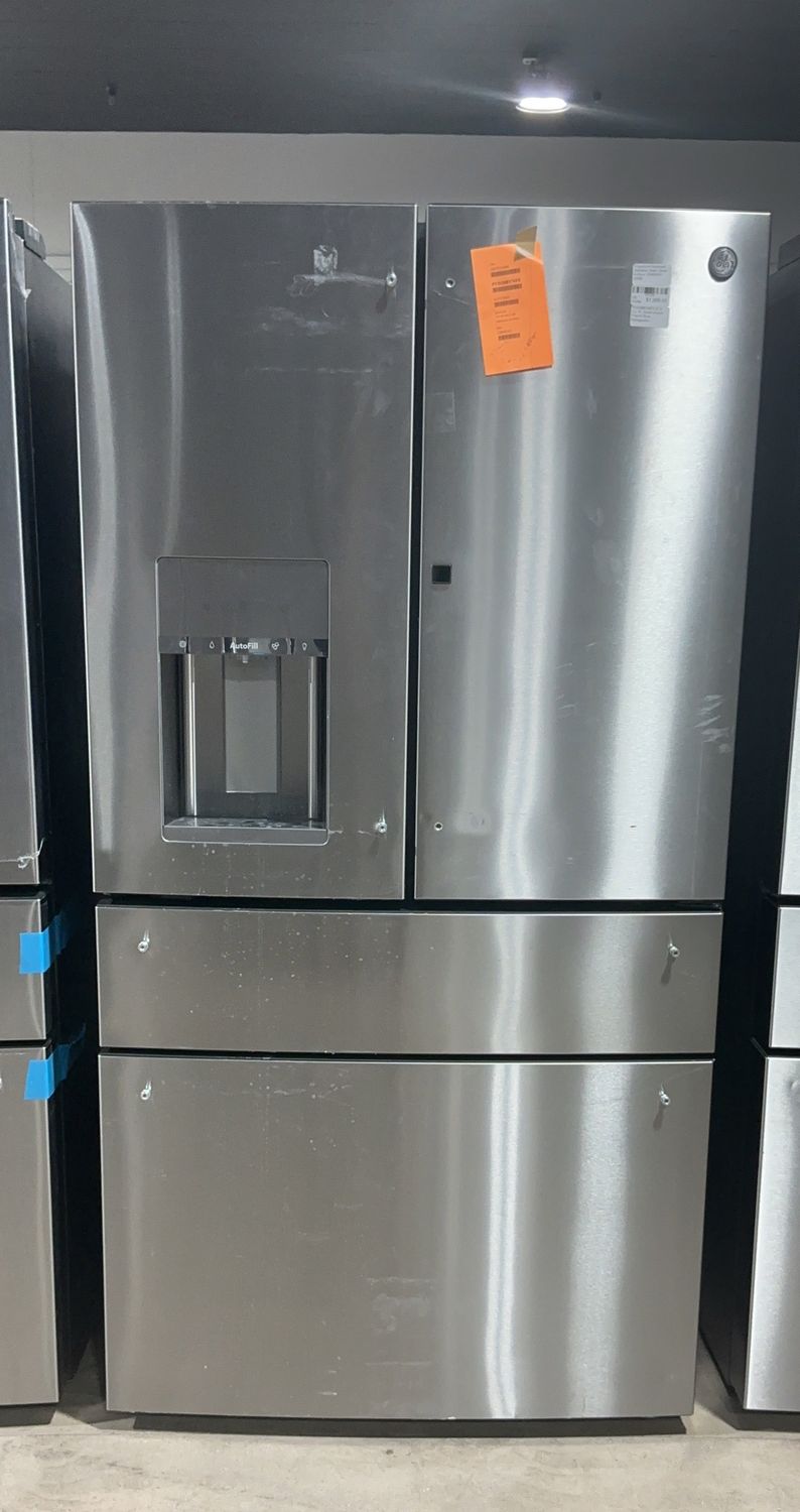 GE Profile PVD28BYNFS 27.9 Cu. Ft. Smart 4-Door French Door Refrigerator – Fingerprint Resistant Stainless Steel | Door-In-Door | ENERGY STAR