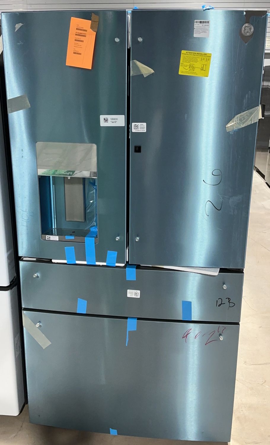 GE Profile PVD28BYNFS 27.9 Cu. Ft.Smart 4-Door French Door Refrigerator – Fingerprint Resistant Stainless Steel | Door-In-Door”