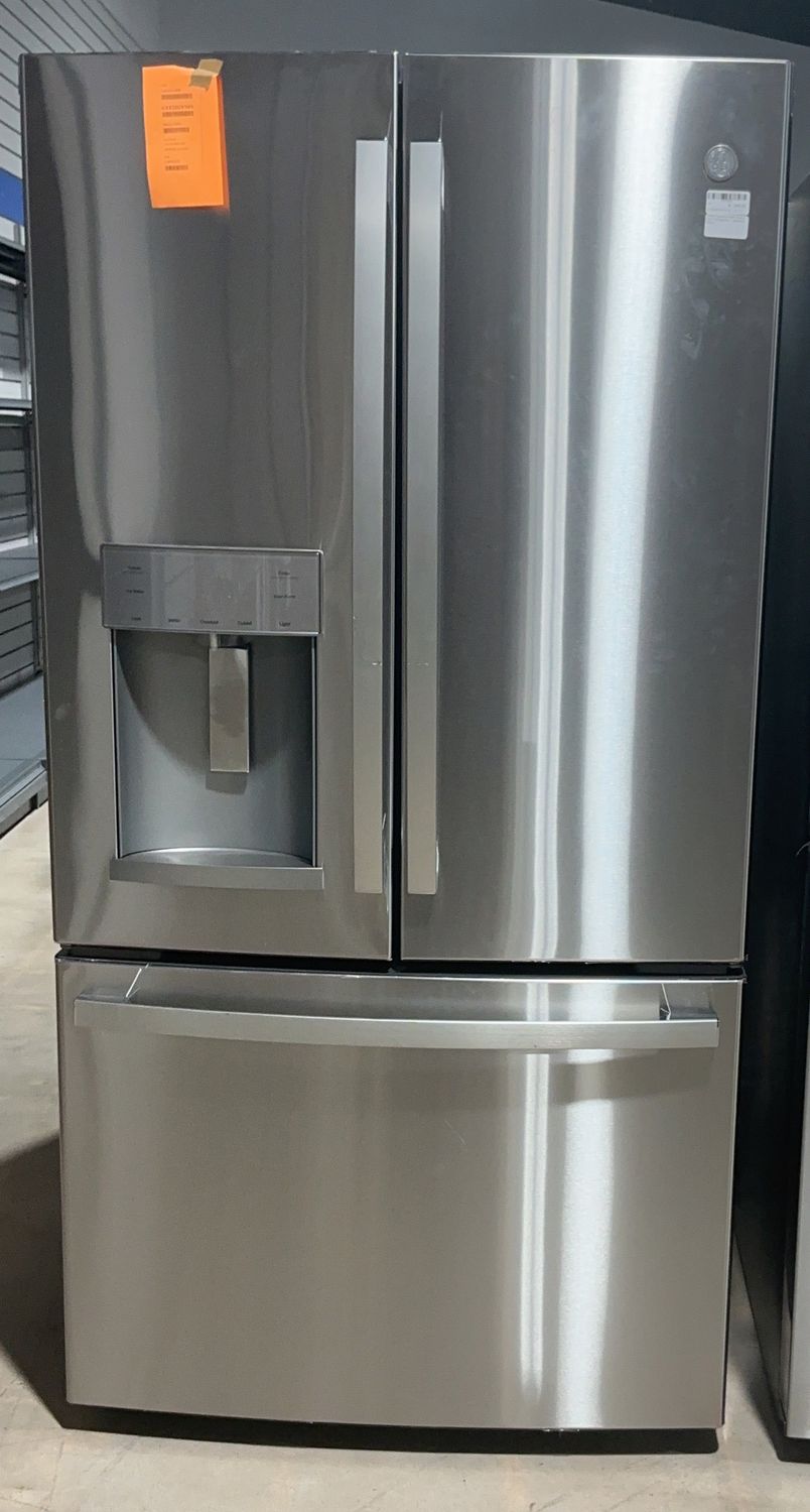 GE GYE22GYNFS 22.1 Cu. Ft. Counter-Depth French Door Refrigerator – Fingerprint Resistant Stainless Steel | ENERGY STAR
