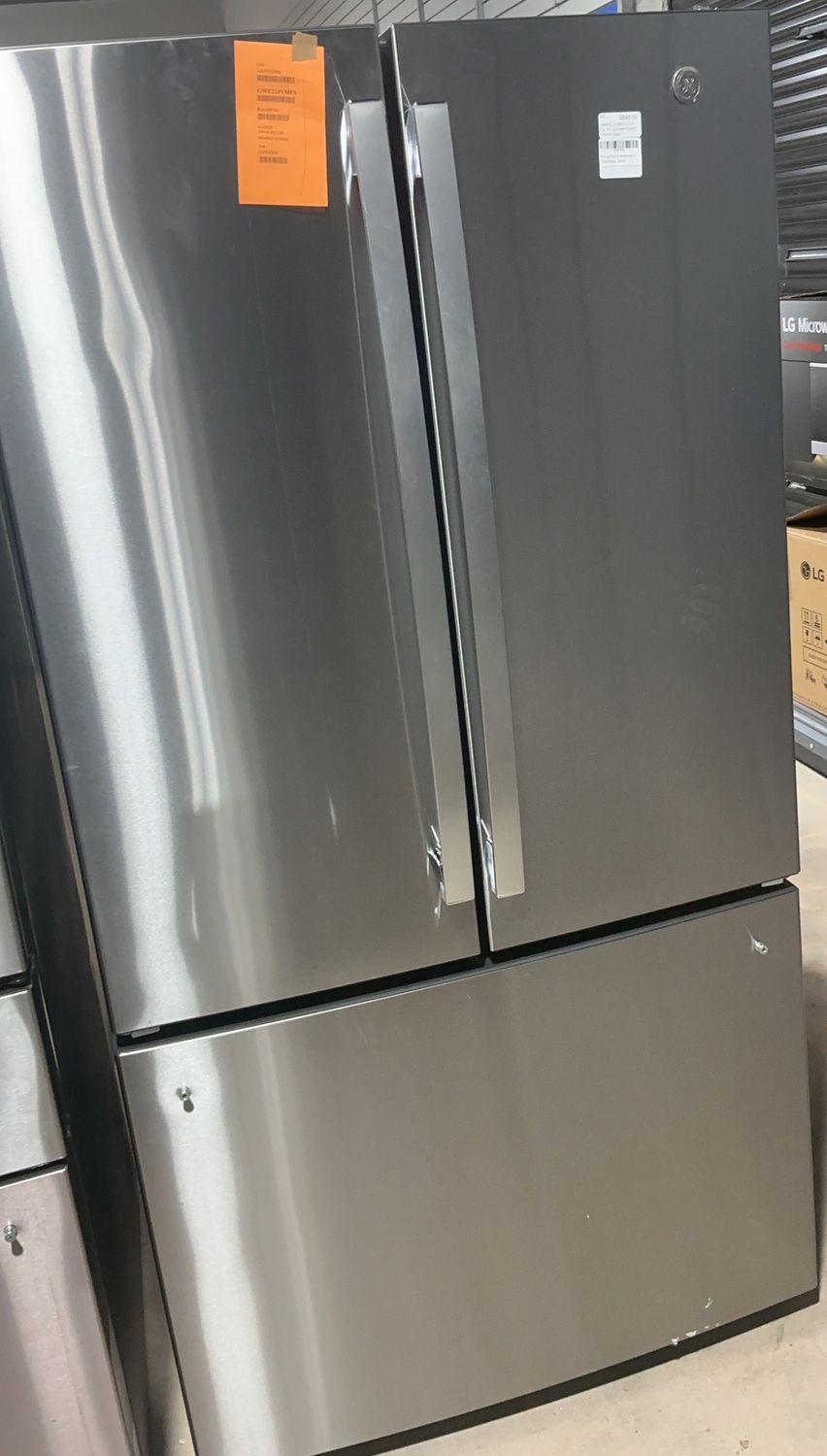 GE GWE22JYMFS 21.9 Cu. Ft. Counter-Depth French Door Refrigerator – Fingerprint Resistant Stainless Steel | ENERGY STAR