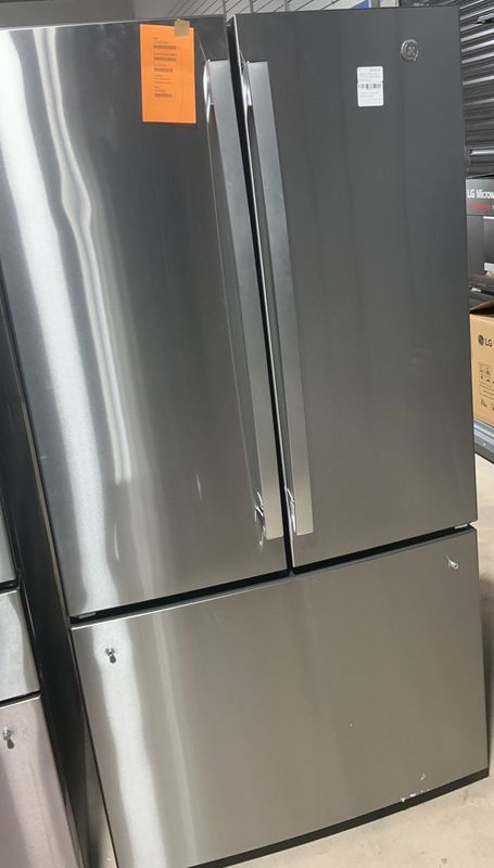 GE GWE22JYMFS 21.9 Cu. Ft. Counter-Depth French Door Refrigerator – Fingerprint Resistant Stainless Steel | ENERGY STAR