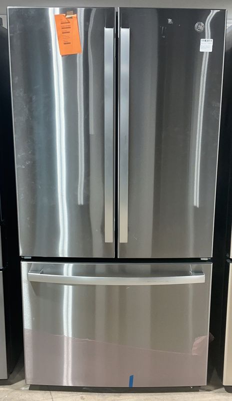 GE GNE27JYMFS 27.0 Cu. Ft. French Door Refrigerator – Fingerprint Resistant Stainless Steel | ENERGY STAR