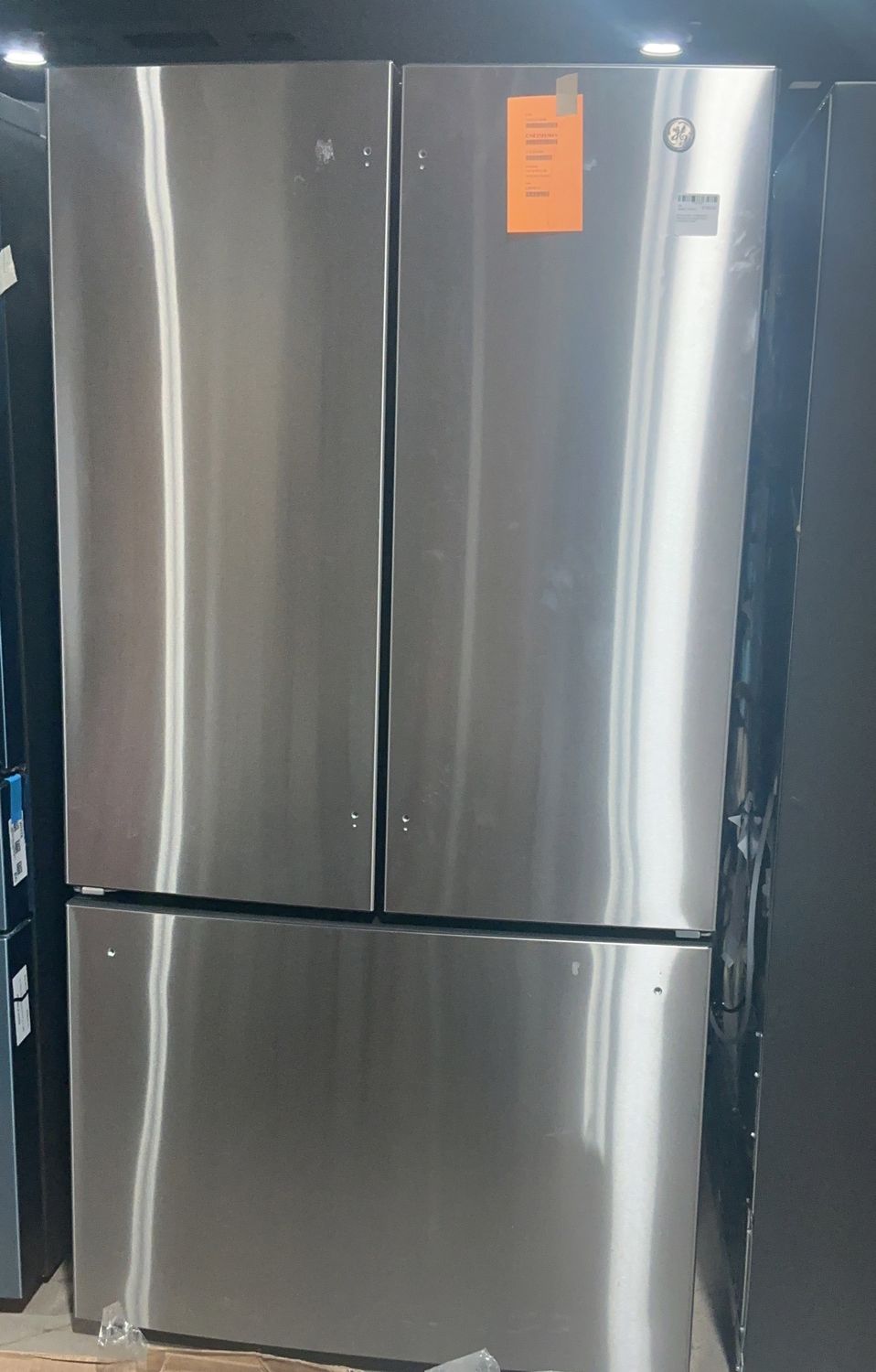 GE GNE27JYMFS 27.0 Cu. Ft. French Door Refrigerator –Fingerprint Resistant Stainless Steel | ENERGY STAR