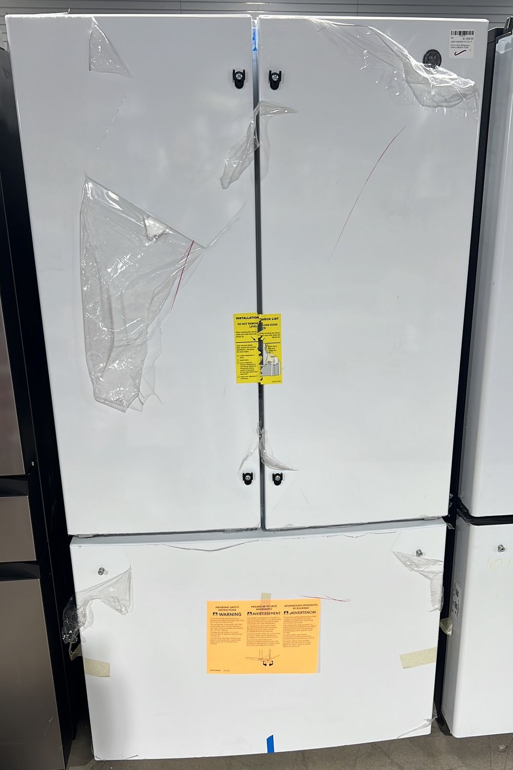 GE GNE27JGMWW 27.0 Cu. Ft. French Door Refrigerator – White | ENERGY STAR
