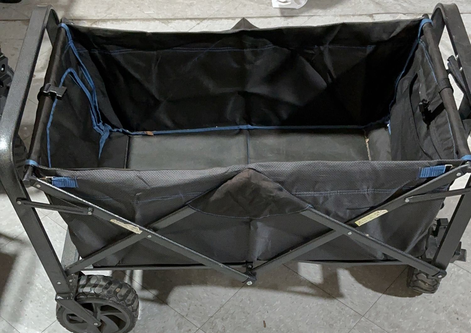 Mac Sports Folding Utility Wagon – Heavy-Duty Collapsible Outdoor Cart with All-Terrain Wheels -used