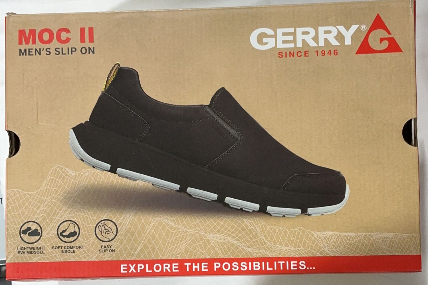 Gerry Men’s Moc II Slip-On Casual Shoe-Like New