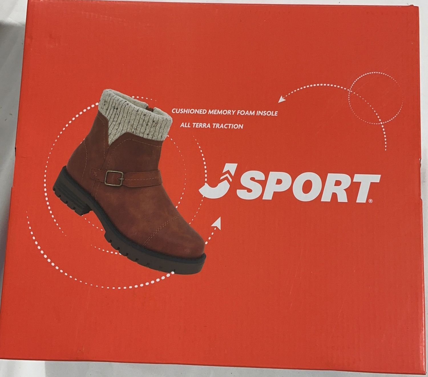 JSport Violet Ankle Boots – Brown – Ladies Size 7- New