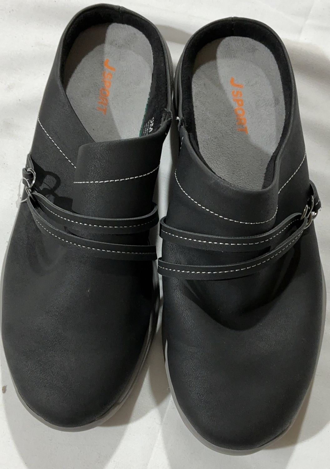 JSPORT by Jambu Women’s Slip-On Comfort Shoes – Black – Size 9-open box