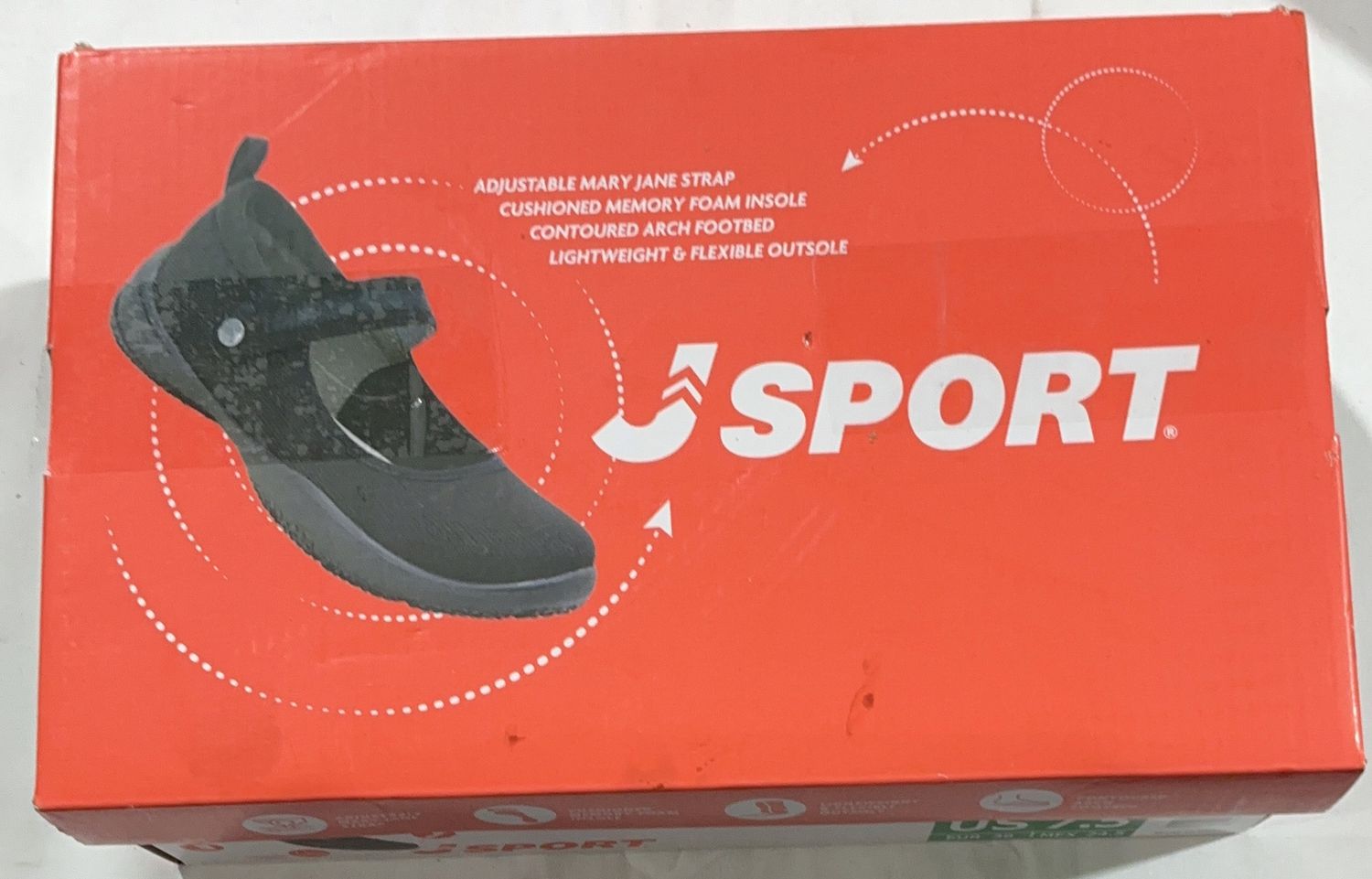 JSport Melody Women’s Mary Jane Shoe – Black (Size 7.5) Like New