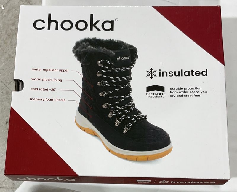 Chooka Women’s Insulated Winter Boot – Waterproof Quilted Upper-like new
