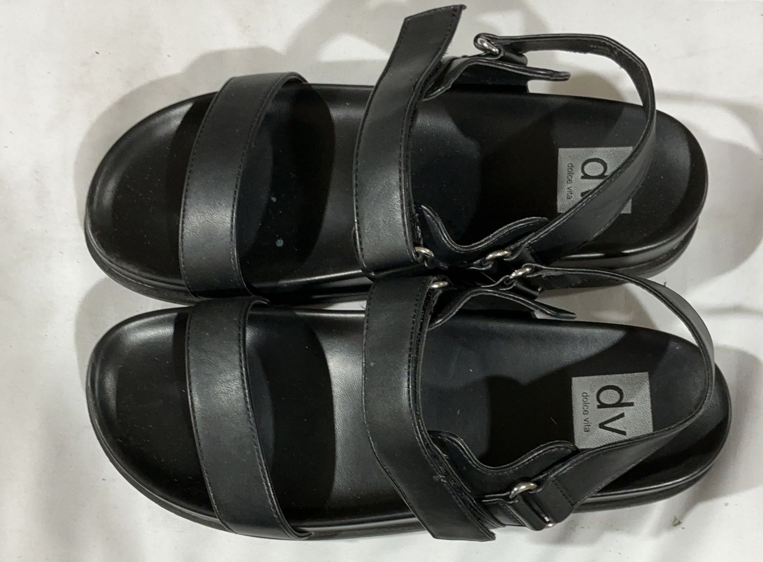 DV by Dolce Vita Women’s Strappy Sandals – Black Size 9 - Open Box
