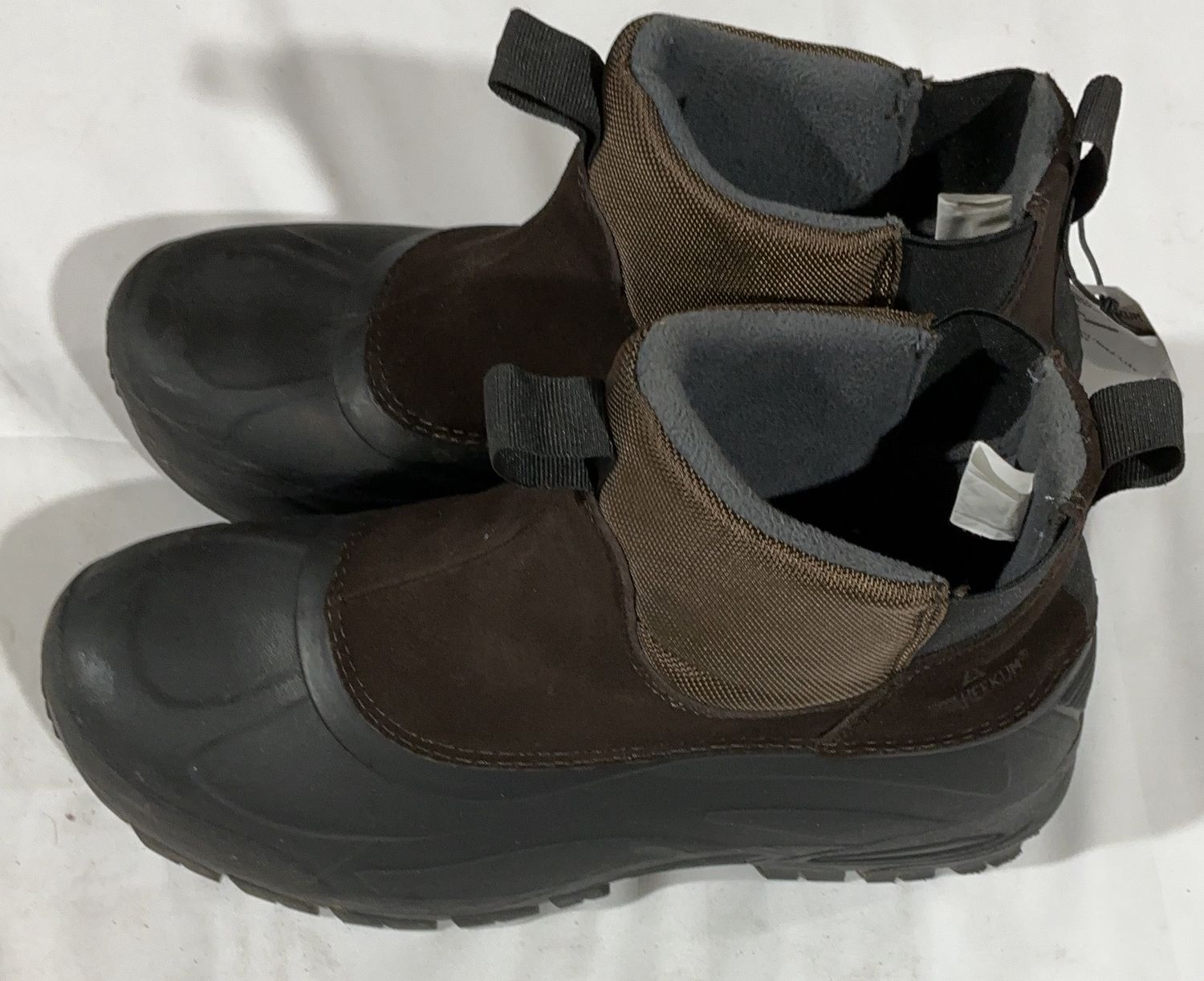 Staheekum Men’s Waterproof Work Boots – Brown/Black Size 12 -Open Box