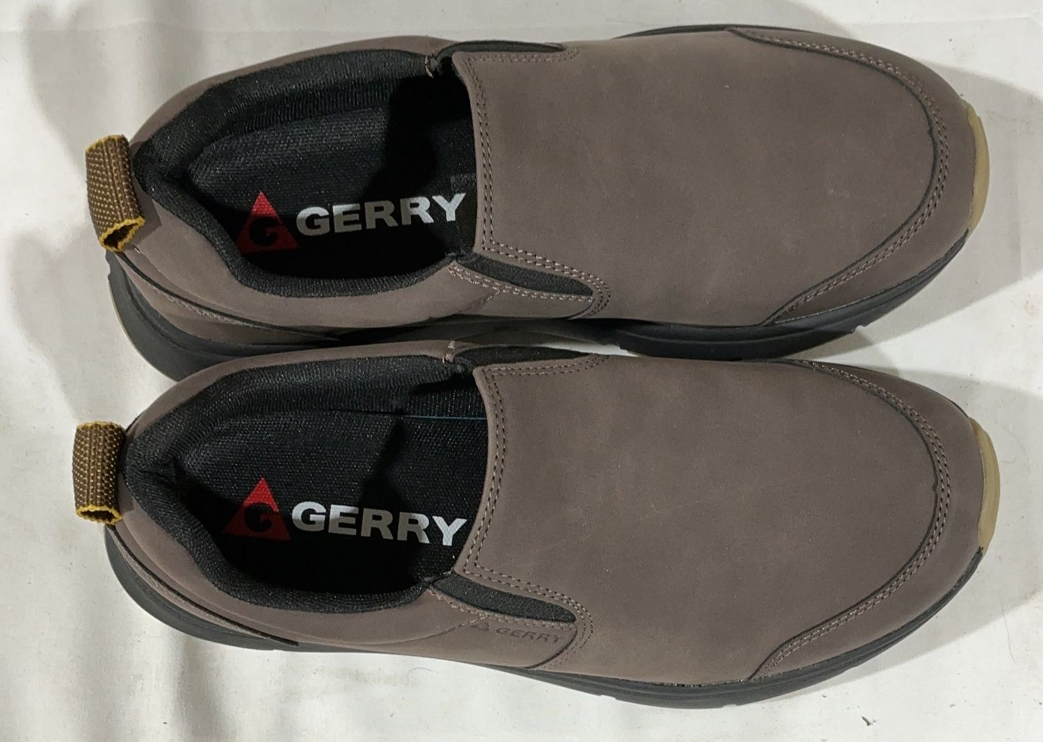 Gerry Men’s Slip-On Casual Shoes – Brown – Lightweight Comfort Size 8 -Open Box