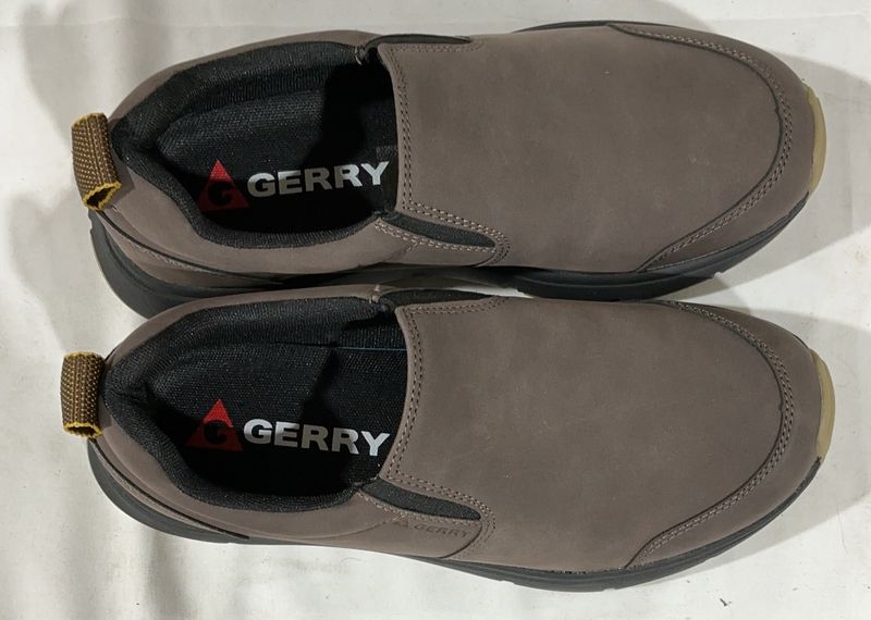 Gerry Men’s Slip-On Casual Shoes – Brown – Lightweight Comfort Size 8 -Open Box