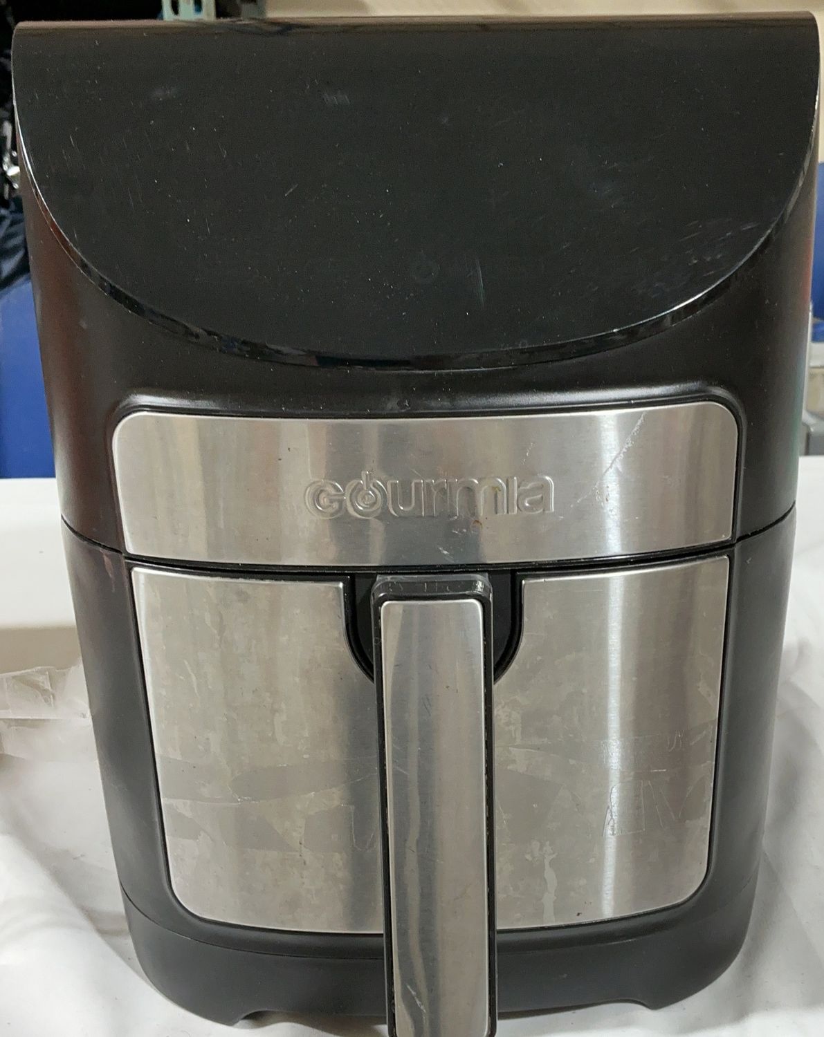 Gourmia Digital Air Fryer – Black with Stainless Steel Accents, CONDITION: open box