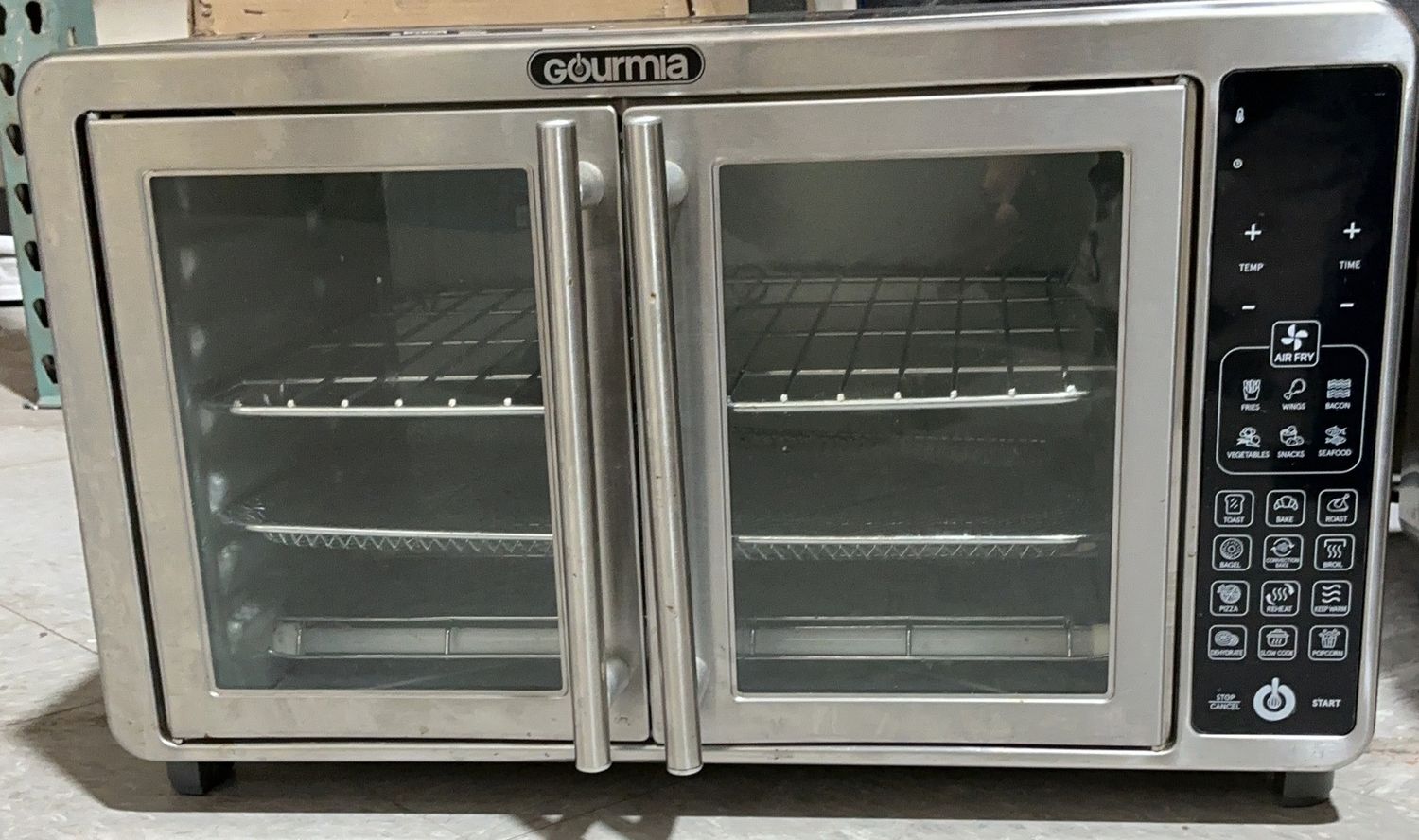 Gourmia Digital Air Fryer Toaster Oven – Stainless Steel Multi-Function Oven-Used