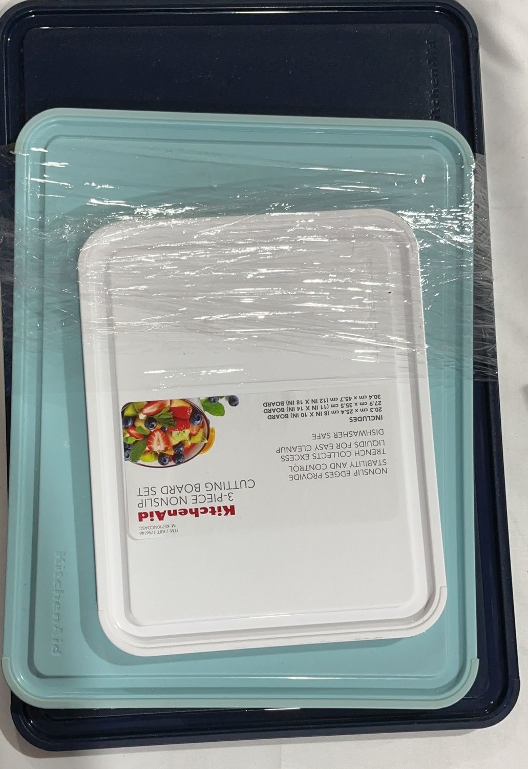 KitchenAid 3-Piece Nonslip Cutting Board Set – Assorted Sizes open box