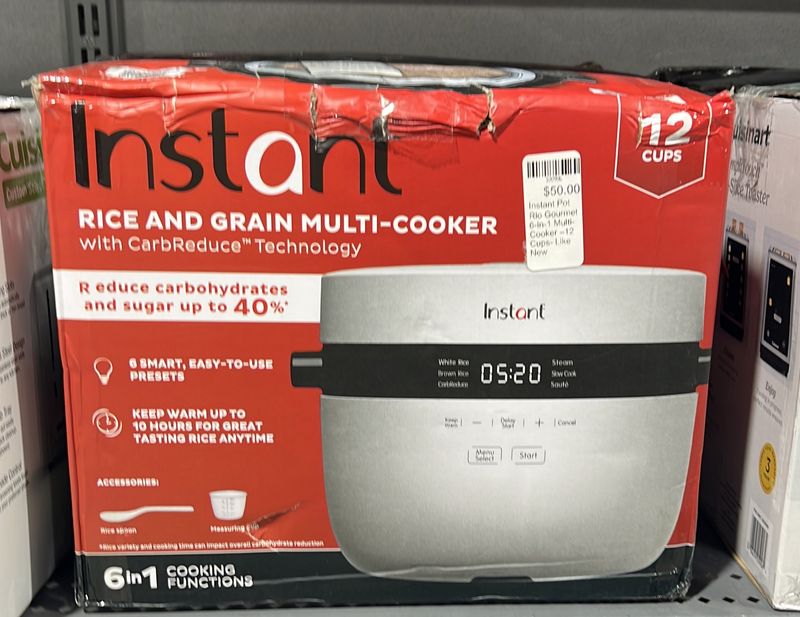 Instant Pot Rio Gourmet 6-in-1 Multi-Cooker –12 Cups- Like New