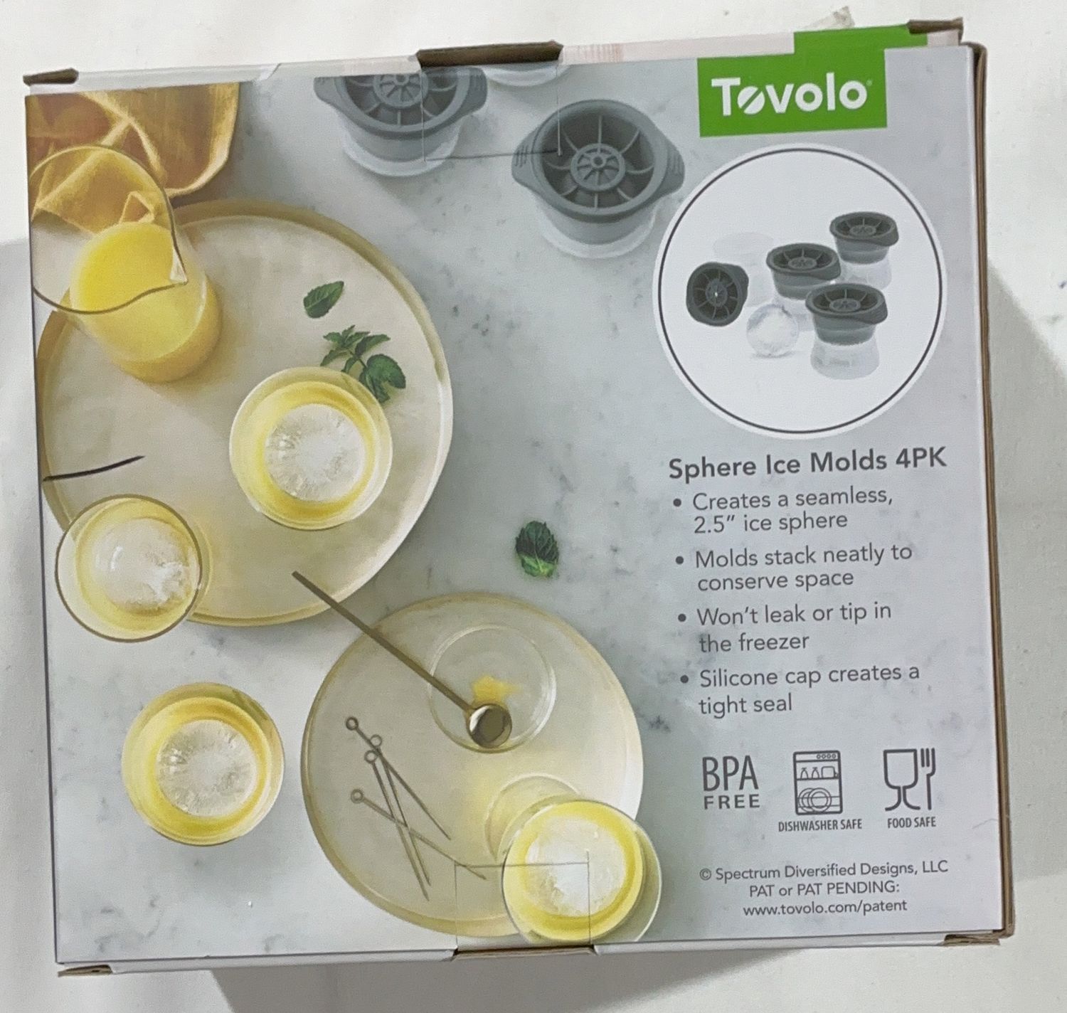 Tovolo Sphere Ice Molds – 4 Pack (Creates 2.5” Ice Spheres) New