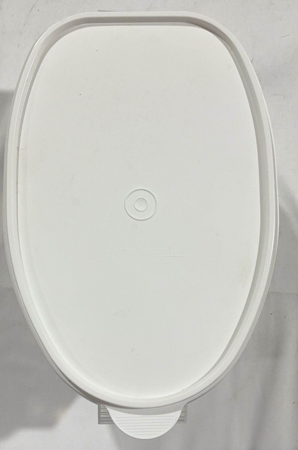 Tupperware Oval Food Storage Container with Lid – Large Capacity - Open Box