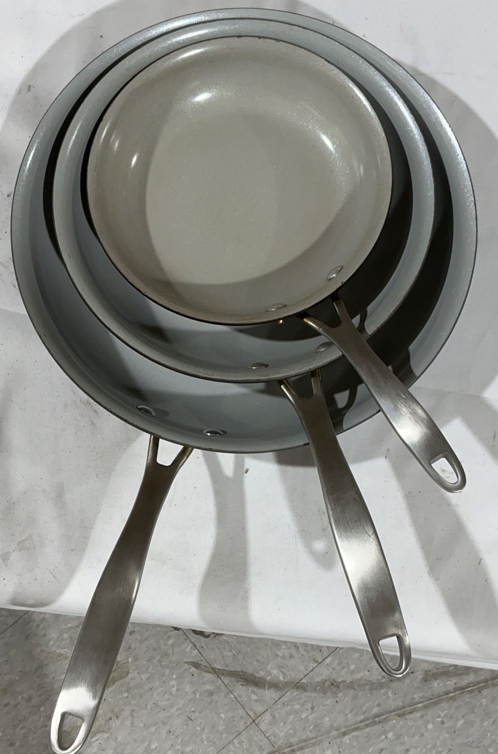 Tramontina Professional Fry Pan Set – Heavy-Gauge Construction-Used