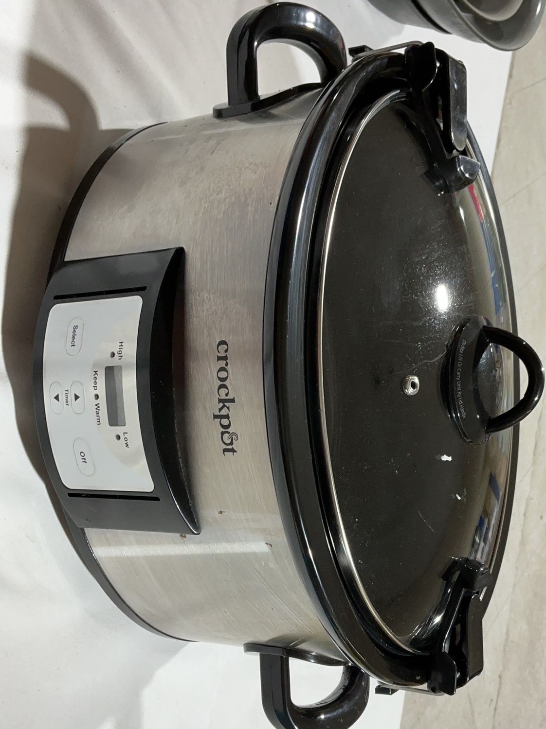 Crock-Pot Programmable Slow Cooker with Digital Timer – Stainless Steel - Open Box