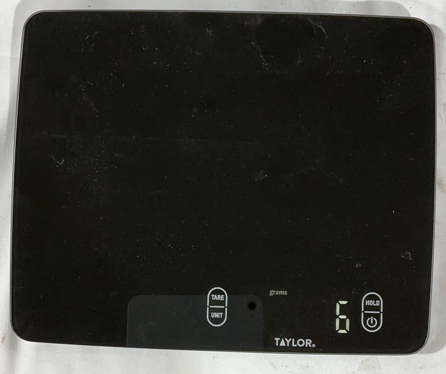 Taylor Digital Glass Kitchen Scale with Tare &amp; Hold Function-Open Box