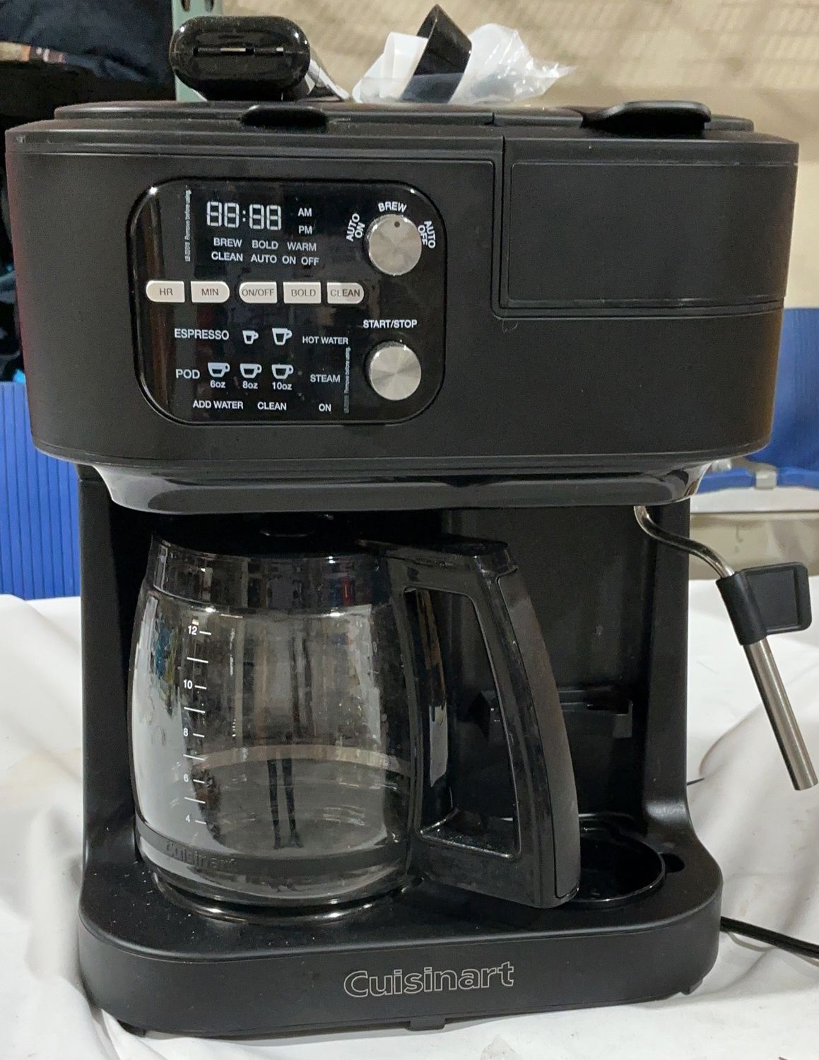 Cuisinart 2-in-1 Coffee Center – Drip Coffee Maker &amp; Espresso with Steam Wand-Open Box