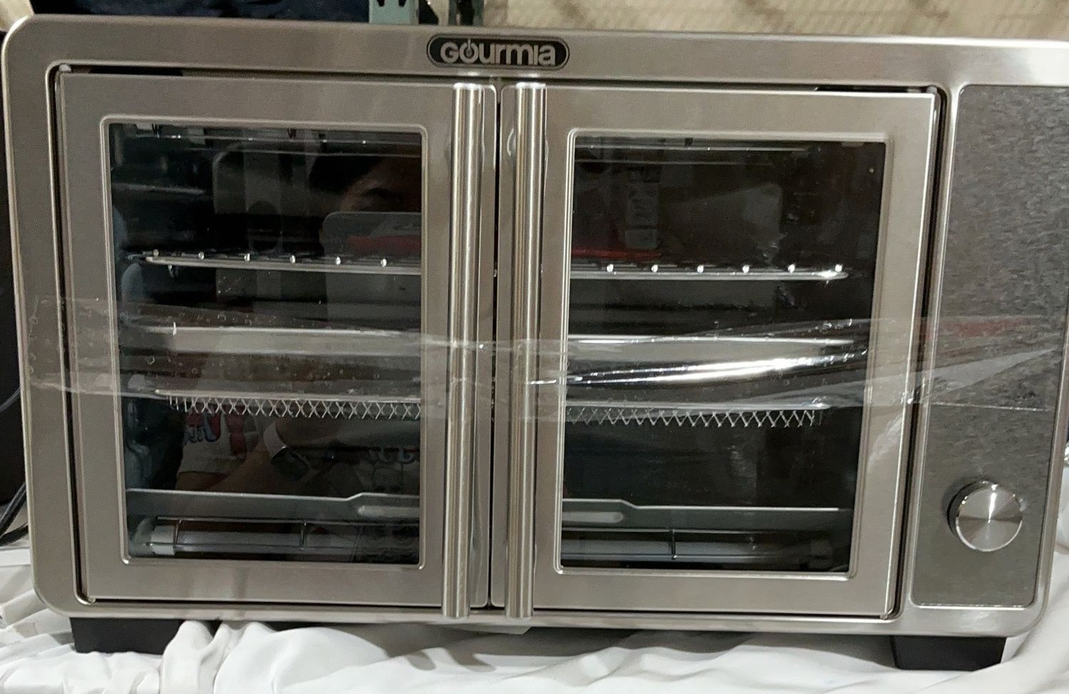 Gourmia French Door Digital Air Fryer Oven – Stainless Steel-Open Box