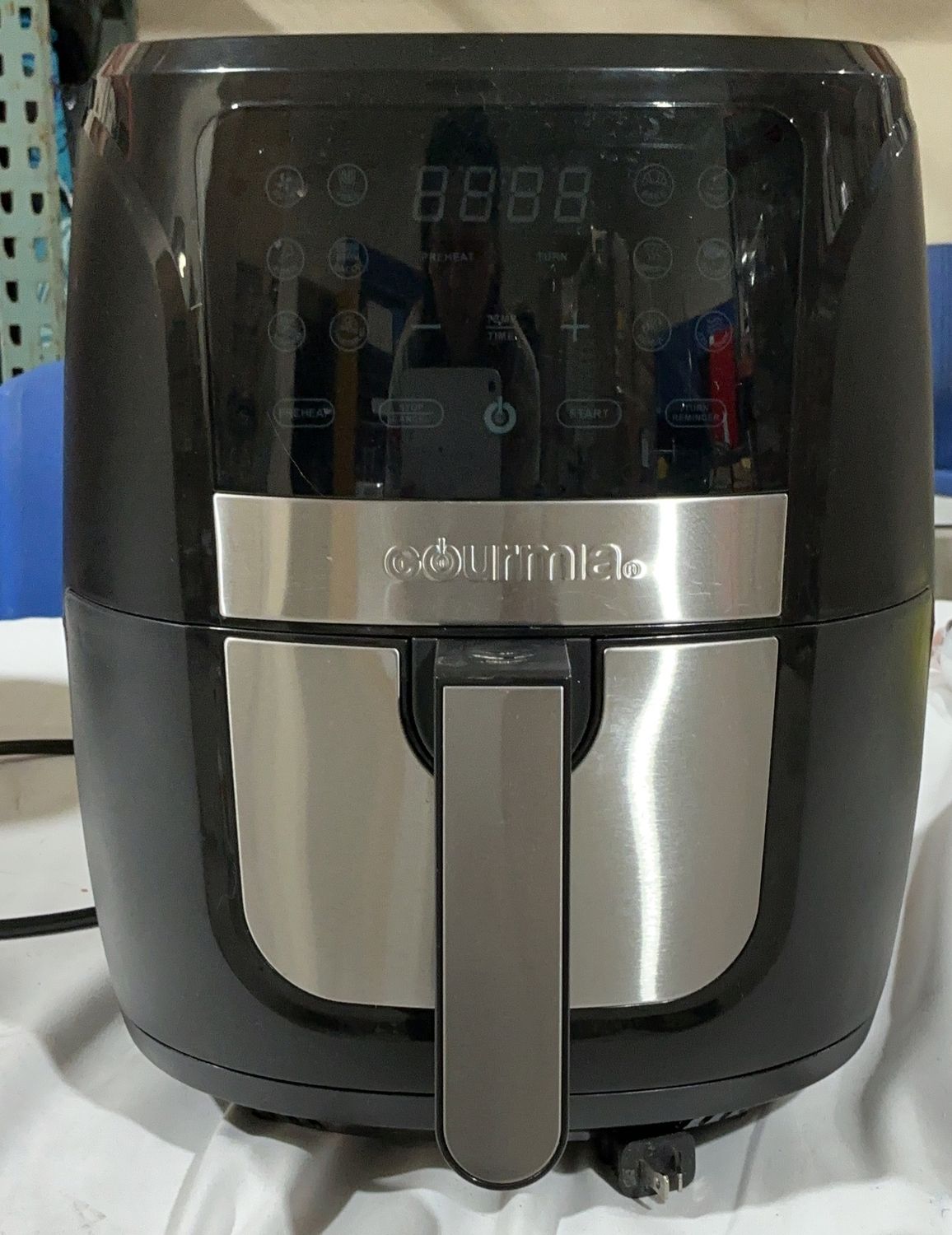 Gourmia Digital Air Fryer – Stainless Steel &amp; Black-Used