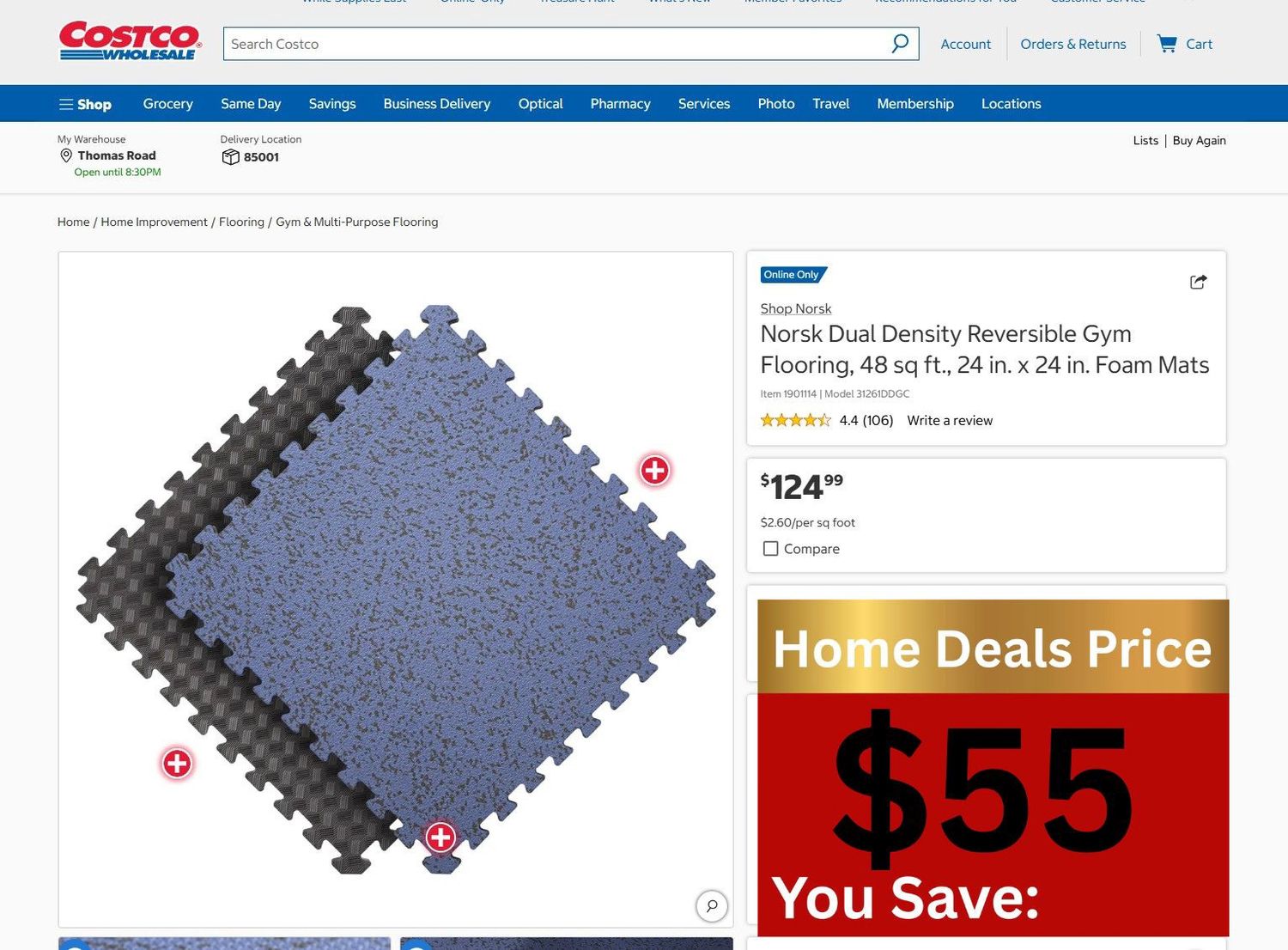 NORSK Black with Neon Specs Interlocking Garage Floor Tiles   Category: