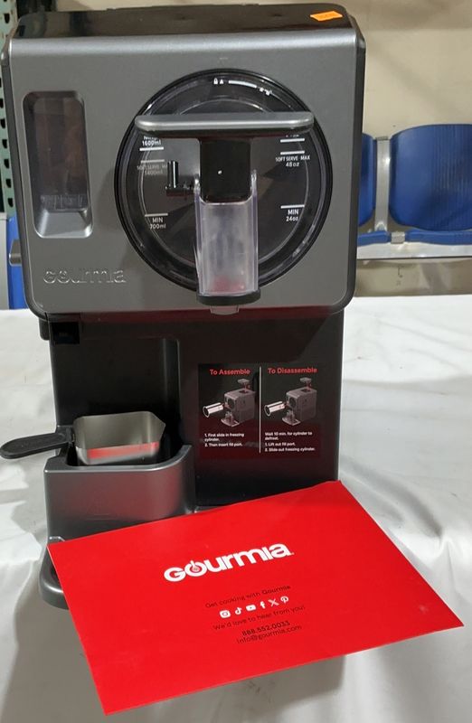 Gourmia 2 Quart Automatic Soft Serve Ice Cream and Frozen Drink Maker Item 4444017