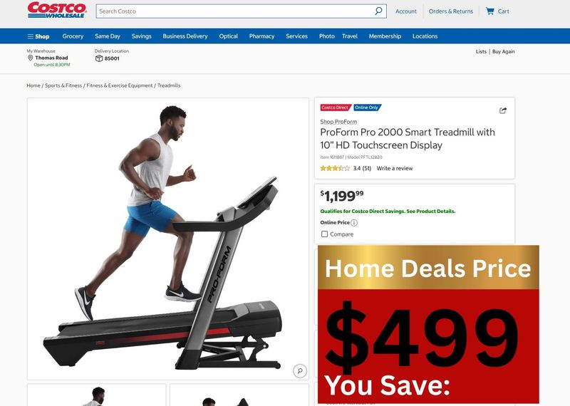 ProForm Pro 2000 Folding Smart Treadmill