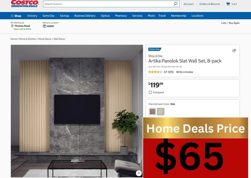 Artika Panolok Slat Wall Set, 8-pack