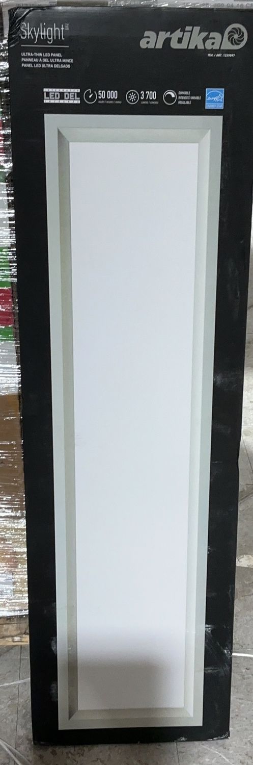 Artika Skylight Ultra-Thin LED Panel Light – 4 ft. Flush Mount Ceiling Fixture - Open Box