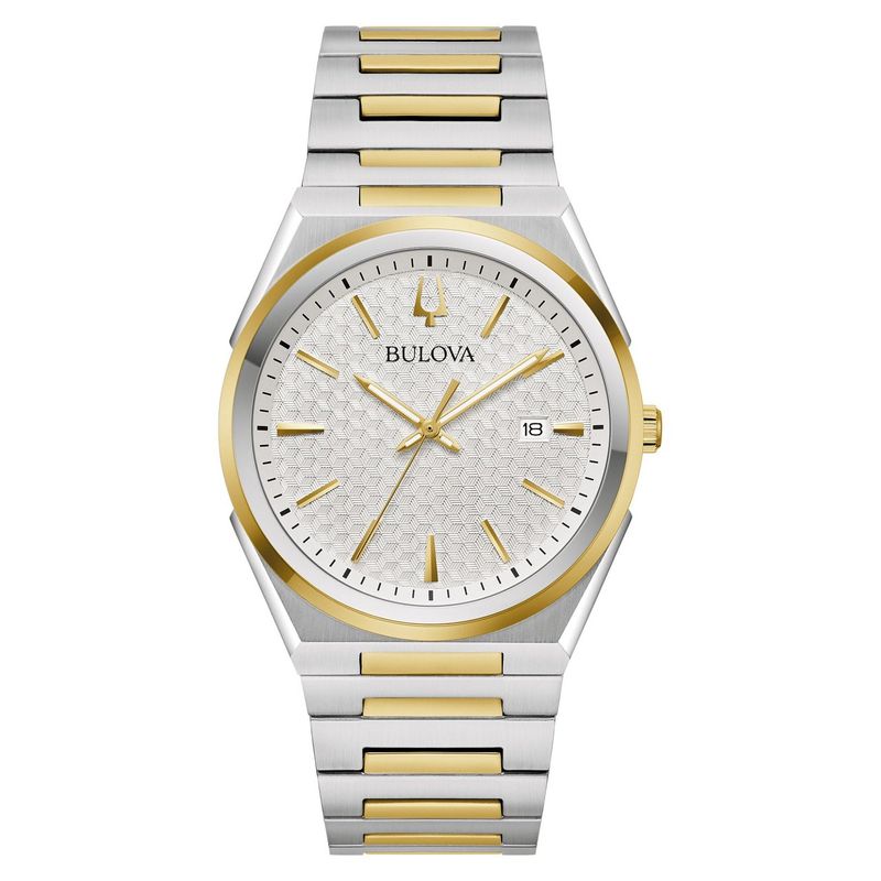 Bulova Classic Two-Tone Stainless Steel Quartz Men's Watch Jewelry Item #1782414