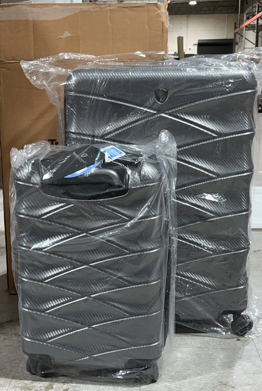 TC 2PC LUGGAGE SET GRAY | Premium Travel Luggage Collection | Limited Stock | Home Deals | 1627521-like new