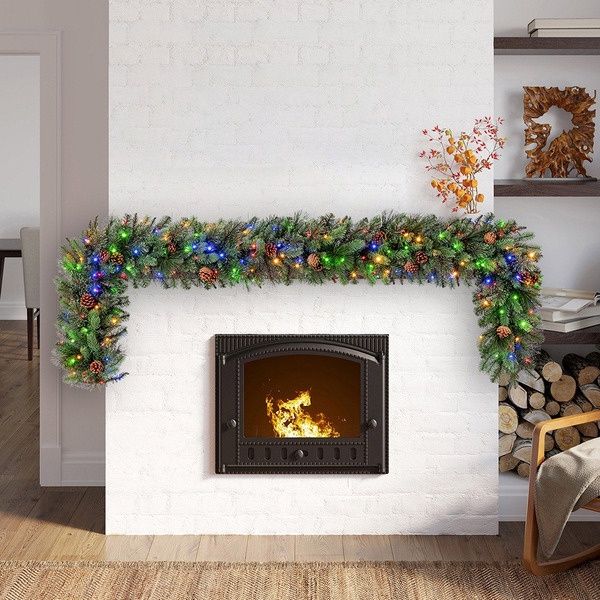 9' GREENERY GARLAND | Premium Seasonal &amp; Home Collection | Home Deals | 1851564-OPEN BOX
