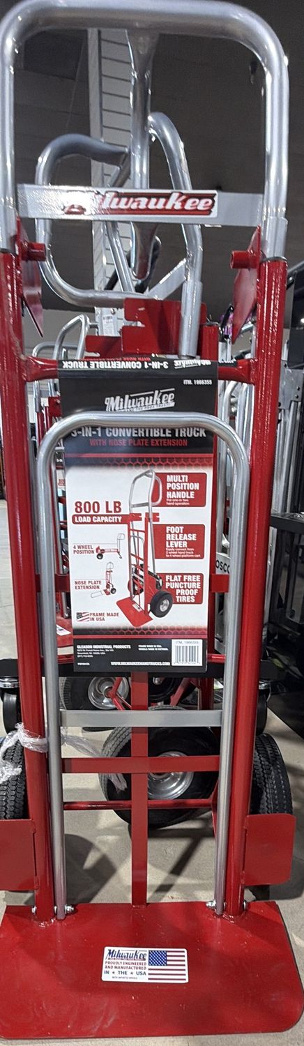 MILWAUKEE 3IN1 HAND TRUCK | Premium Seasonal &amp; Home Collection | Home Deals | 1966355 like new