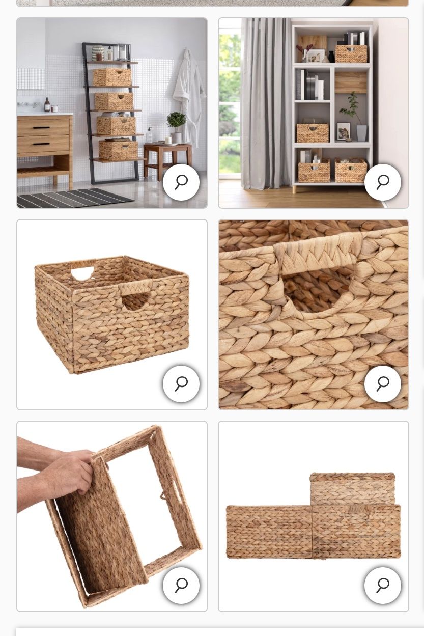 SEVILLE HYACINTH BASKET 4 | Premium Seasonal &amp; Home Collection | Home Deals | 1963554 Like New