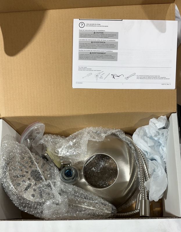 Delta 6-setting In2ition Hand Shower With ProClean BRUSHED NICKEL Item 2920099