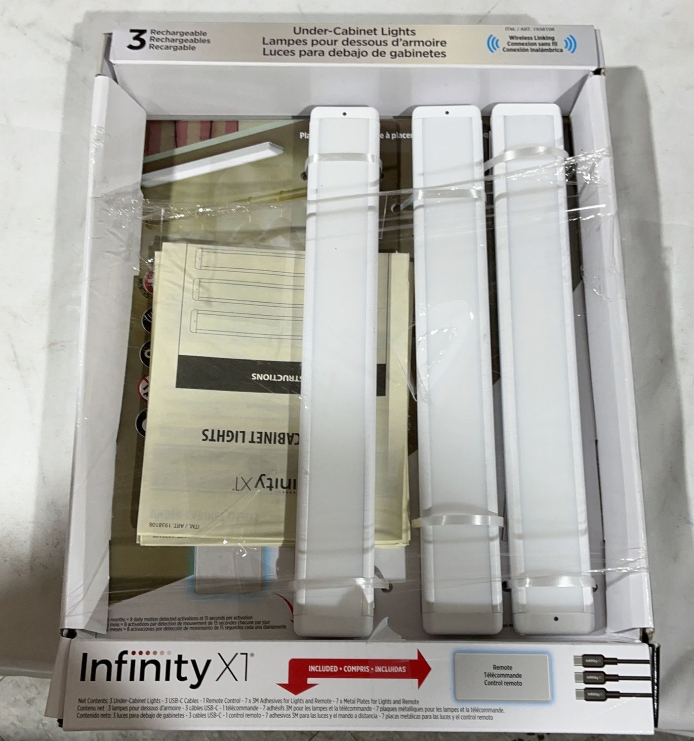 Infinity 3Pk Rechargeable - Model 1938108 TOL-6550545-86-Used