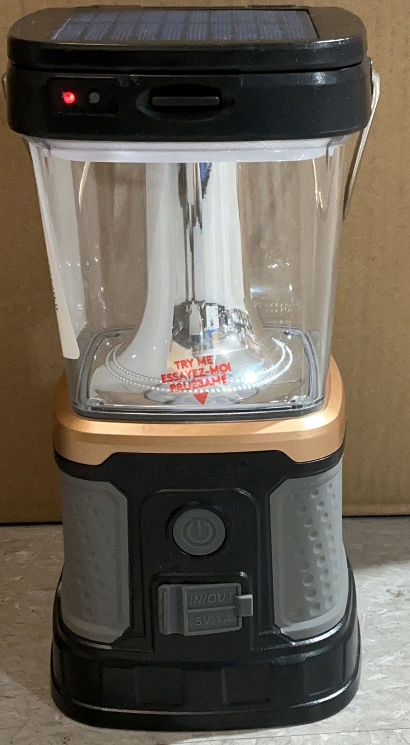 Duracell Rechargeable LED Lantern with Power Bank – Emergency &amp; Camping Light-Open box