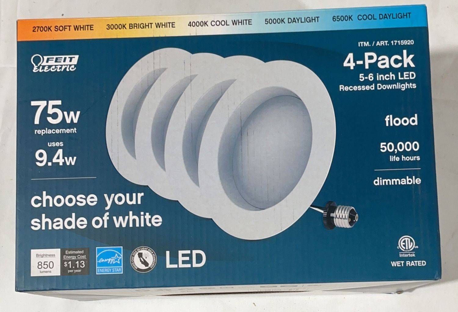 Feit 5/6" Retrofit 5-Cct - Model 1715920 TOL-6550545-211-Like New
