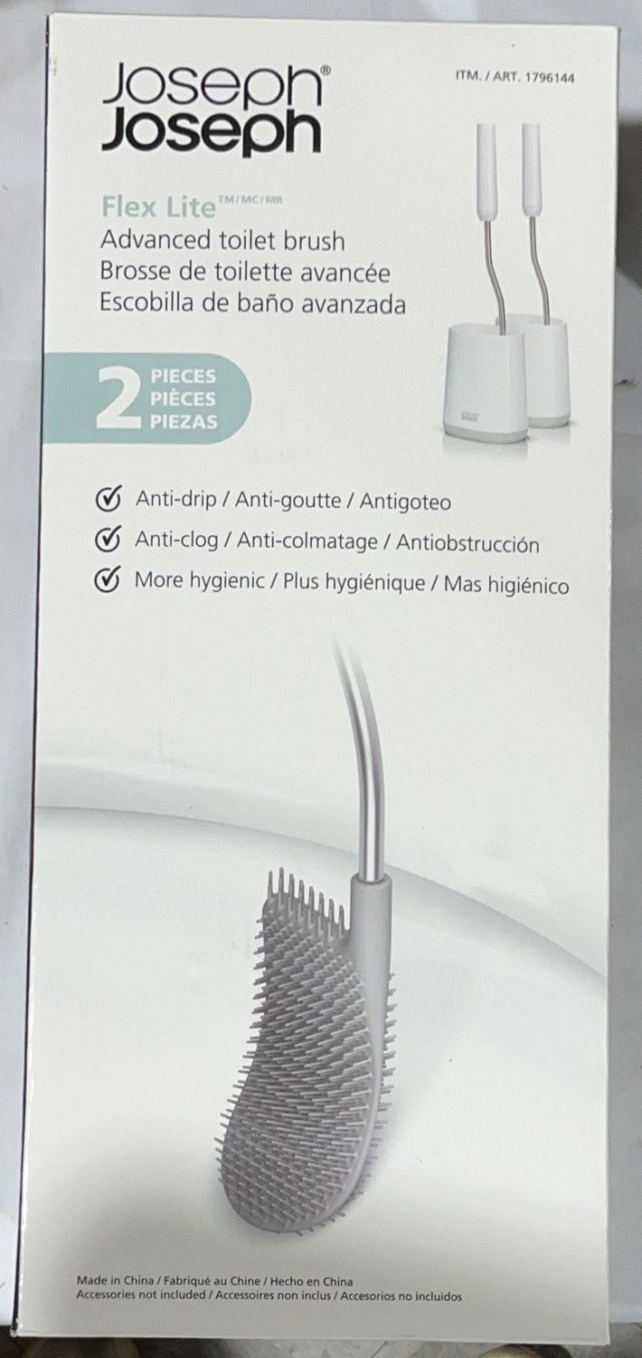 Joseph Joseph Toilet Brush Set, 2 Pack- Model 1796144 TOL-6550545-214-Like New