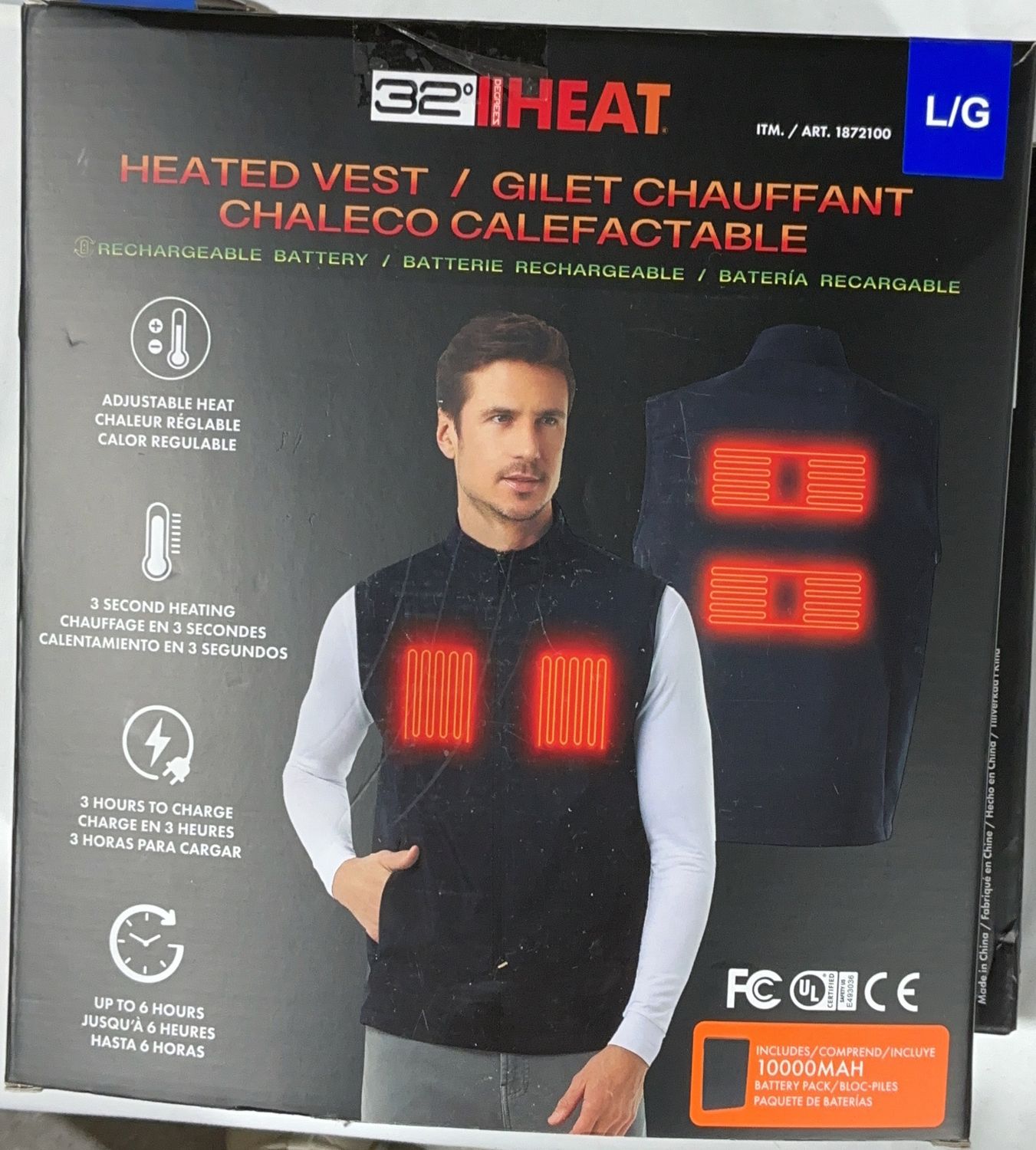 Heated Vest 32 Degree - Model 1872100 TOL-6550545-82-Like New